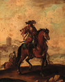 A trumpeter on horseback - Francesco Simonini