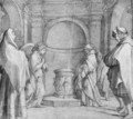 The Annunciation to Zacharias, after Andrea del Sarto - Francesco Morandini da Poppi