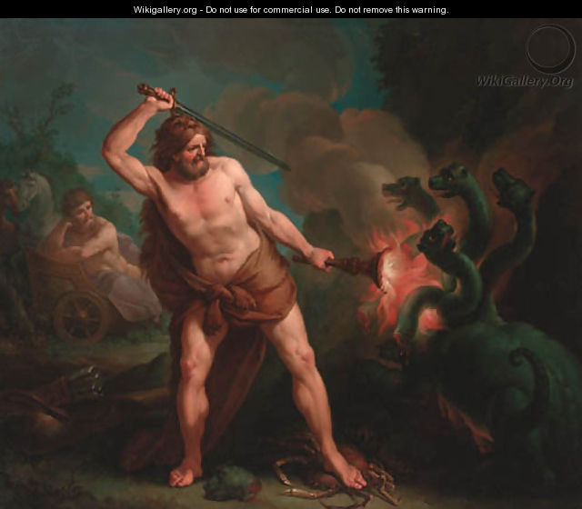 Hercules and the Lernaean Hydra - Francesco Manno