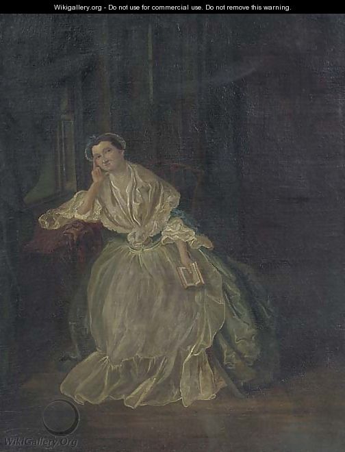 Portrait of a lady - (after) William Hogarth