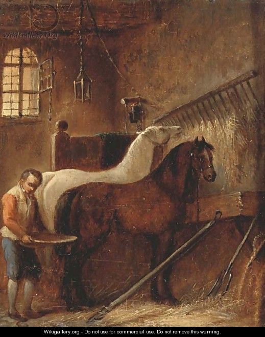 Feeding the horses - (after) Wouter Verschuur