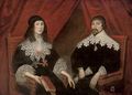 Double portrait of a husband and wife - (after) Wolfgang Heimbach