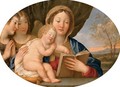 The Madonna and Child with attendant angels - Francesco Albani