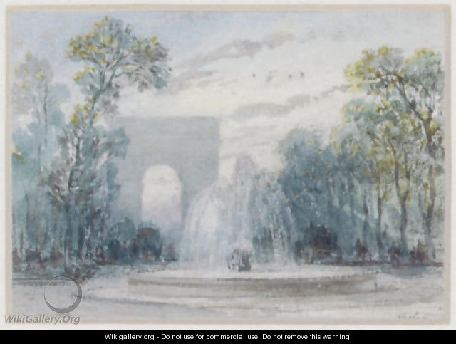 View of the Arc de Triomphe - Francois J. and Rube, Auguste A. Nolau