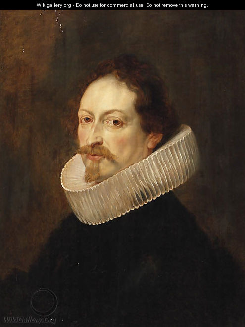 Portrait of Jan-Gaspar Gevartius, bust-length, in black costume and a ruff - (after) Sir Peter Paul Rubens
