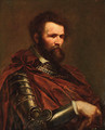 Portrait of a commander, half-length, in armour with a red sash - (after) Sir Peter Paul Rubens