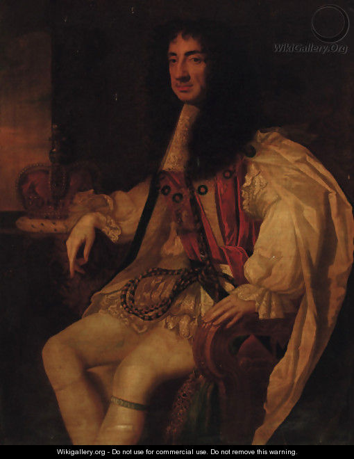 Portrait of Charles II (1630-1685) 2 - (after) Sir Peter Lely