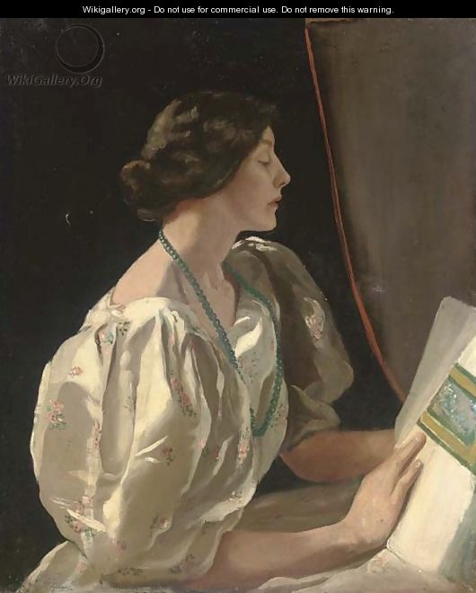 Portrait of a lady - (after) Sir John Lavery
