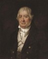 Portrait of a gentleman, half-length, in a brown coat and cream waistcoat - (after) Sir Henry Raeburn