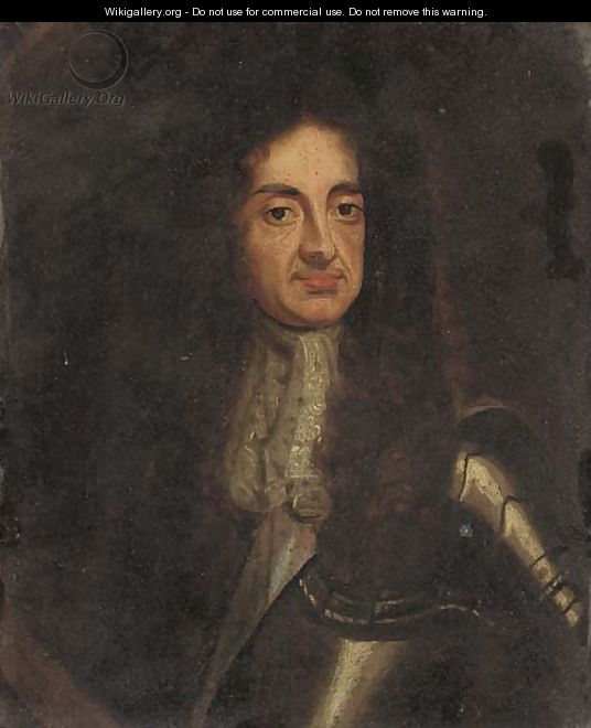Portrait of Charles II, half-length, in armour - (after) Davis, Theodore Russell