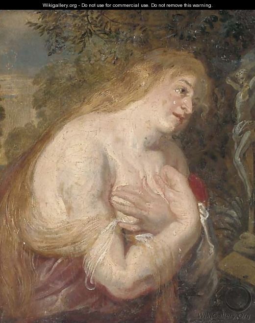 The Penitent Magdalen - (after) Sir Peter Paul Rubens