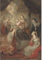The Madonna and Child with Saints - (after) Sir Peter Paul Rubens