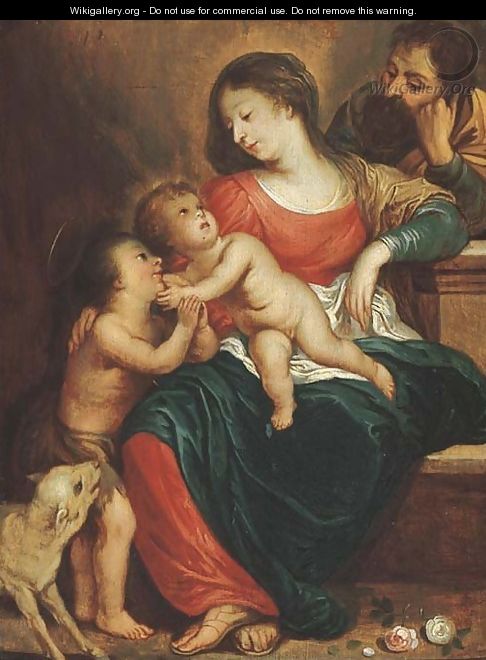 The Holy Family with the Infant Saint John the Baptist 4 - (after) Sir Peter Paul Rubens