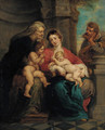 The Holy Family with Saint Anne and the Infant Saint John the Baptist - (after) Sir Peter Paul Rubens