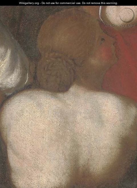 The back of a lady a fragment - (after) Sir Peter Paul Rubens