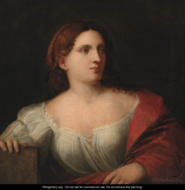 Portrait of a lady - (after) Tiziano Vecellio (Titian)