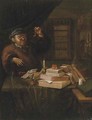 An alchemist in his study - (after) Thomas Wijck