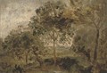 A wooded landscape - (after) Thomas Churchyard