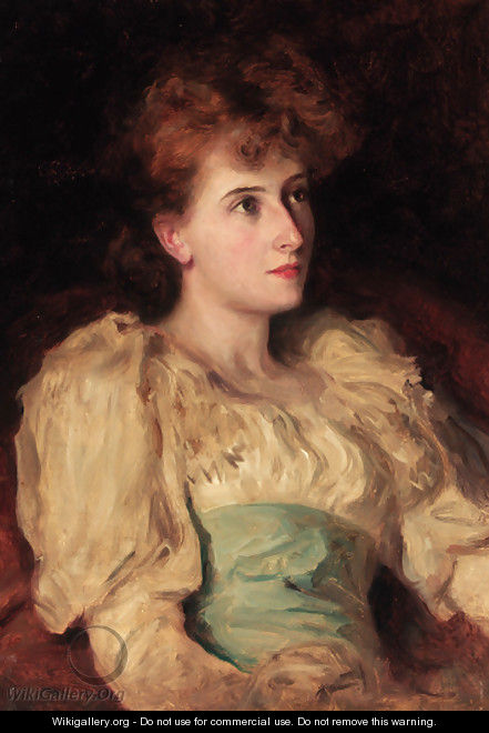 Portrait of a lady - (after) Robert Herman Sauber