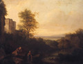 Figures Resting In A Classical Landscape - (after) Of Richard Wilson