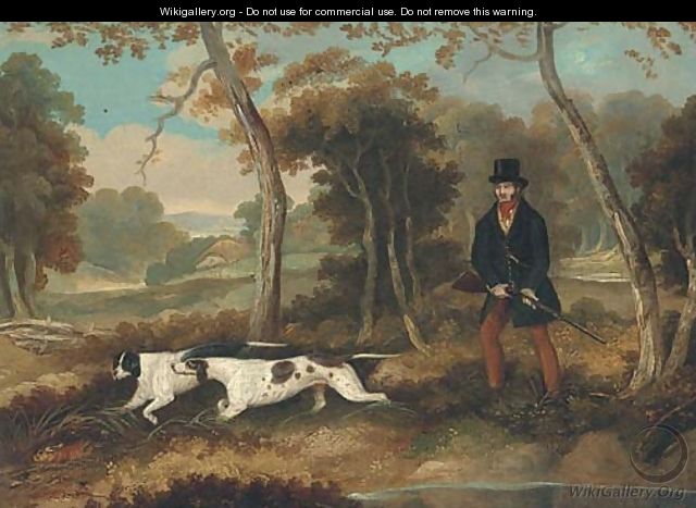 A huntsman with two pointers - (after) Samuel John Egbert Jones
