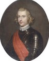 Portrait of Cardinal Infante Ferdinand of Austria (1609-1641), Governor of the Spanish Netherlands, half-length, wearing an armour and with sash - (after) Dyck, Sir Anthony van