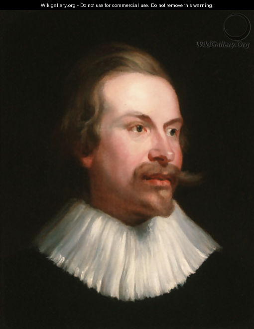 Portrait of a gentleman, head and shoulders, in a white ruff - (after) Dyck, Sir Anthony van