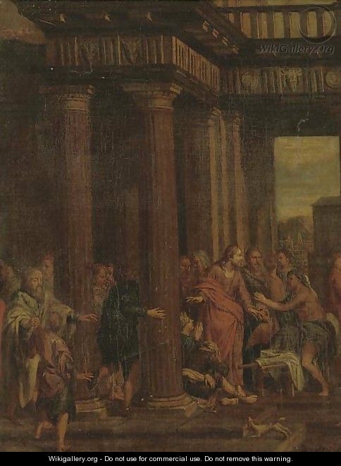 Christ driving the Money-changers from the Temple - (after) Sebastiano Ricci