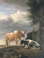 Two cows in a landscape - (after) Paulus Potter