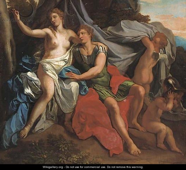 Angelica and Medoro - (after) Paolo Di Matteis