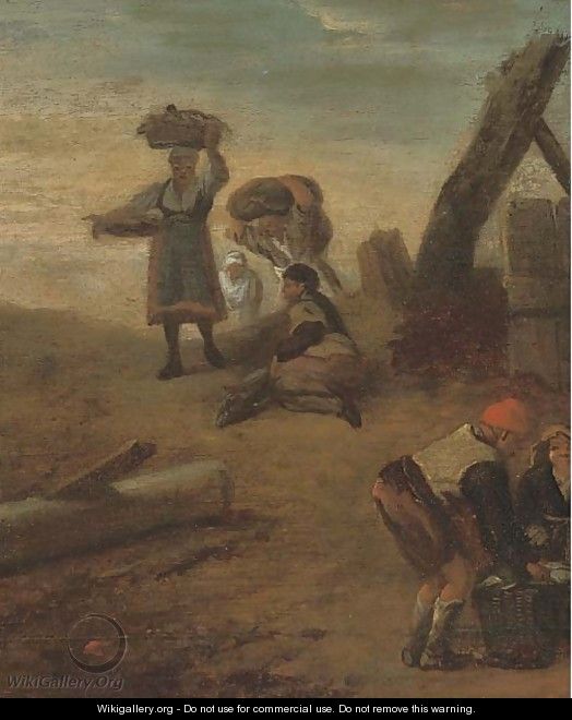 Fishermen on the beach - (after) Philips Wouwerman