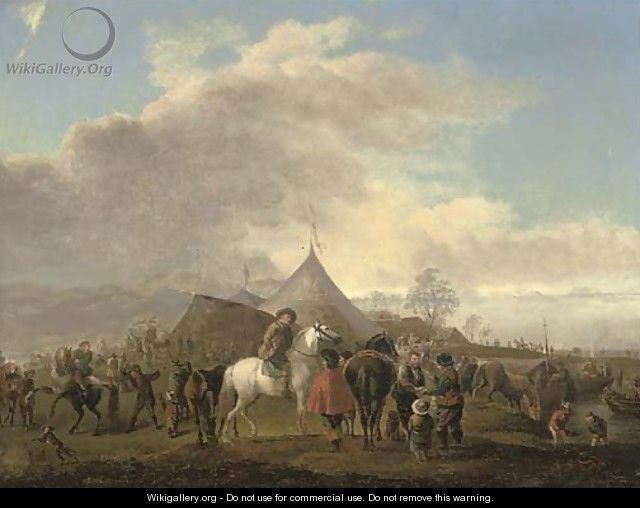 A horse fair - (after) Philips Wouwerman