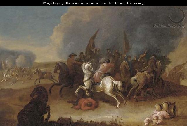 A cavalry skirmish 2 - (after) Philips Wouwerman