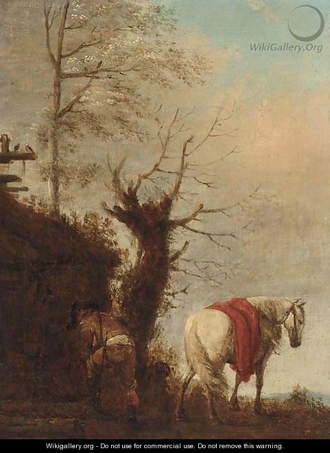 Collecting firewood - (after) Philips Wouwerman