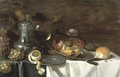 A crab on a pewter plate - (after) Pieter Claesz