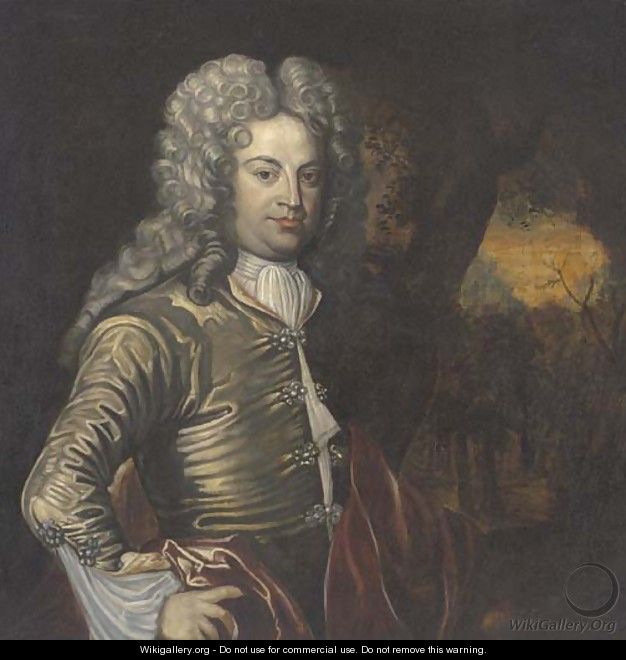 Portrait of a gentleman - (after) Pieter Borsselaer