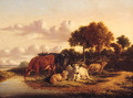 Cattle and Sheep grazing in extensive Landscapes - (after) Pierre Emanuel Dielman
