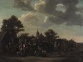 Travellers at a blacksmith's - (after) Philips Wouwerman