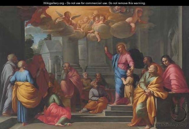 Christ blessing the Children Matthew, XIX 13-15 - (after) Cortona, Pietro da (Berrettini)