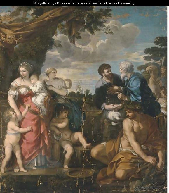Jacob and Laban - (after) Pietro Da Cortona (Barrettini)
