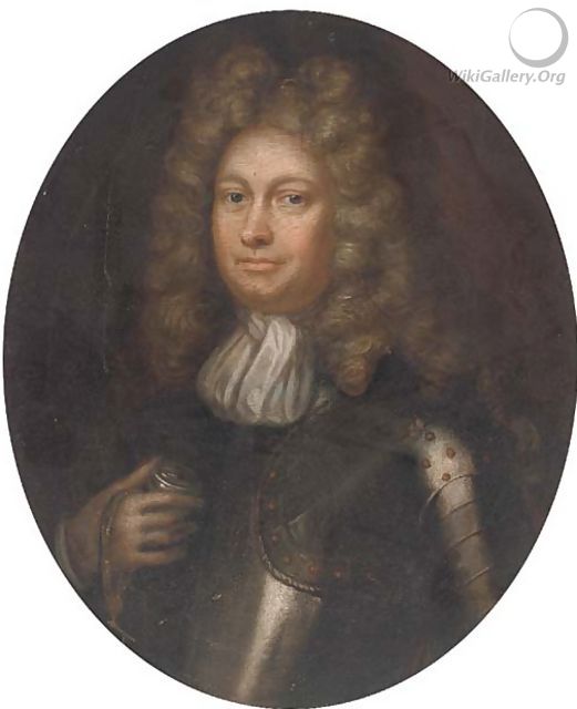 Portrait of a gentleman, quarter-length, in armour - (after) Pieter Nason