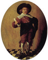 An officer, standing small full-length, holding a document in his right hand - (after) Pieter Codde