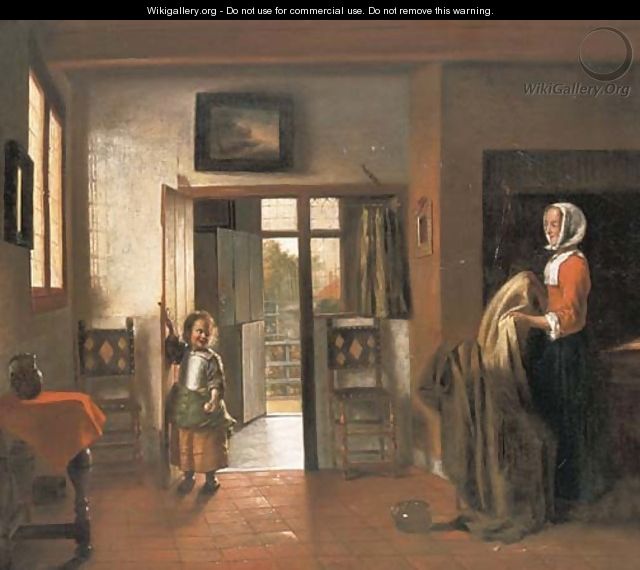 The Bedroom - (after) Pieter De Hooch