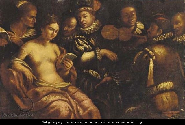 A musical gathering - (after) Michelangelo Merisi Da Caravaggio