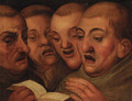 Four monks singing - (after) Marten Van Cleve