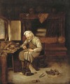 A cobbler in his workshop - (after) Martin Dicthl