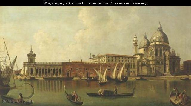 The Grand Canal, Venice, looking South towards Santa Maria della Salute and the Dogana - (after) Michele Marieschi