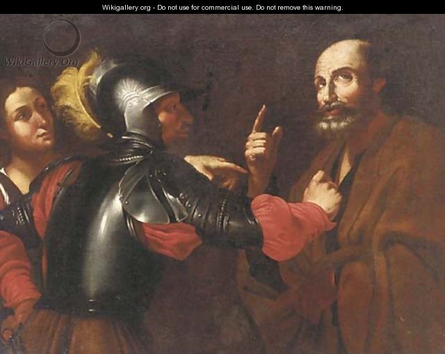 The denial of Saint Peter - (after) Michelangelo Merisi Da Caravaggio
