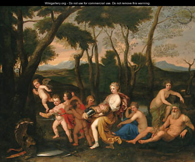 The Abduction of Rinaldo - (after) Nicolas Poussin