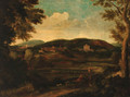 Figures in a classical landscape - (after) Nicolas Poussin